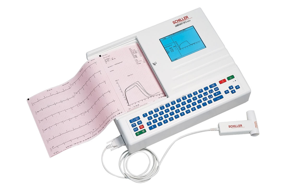 Electrocardiograph and Spirometer Cardiovit AT-2 Plus EKG Medical Equipment Manufacturer